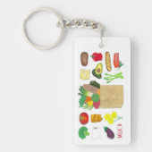 Groentenboer- en tuinbouwproducten sleutelhanger (Voorkant)