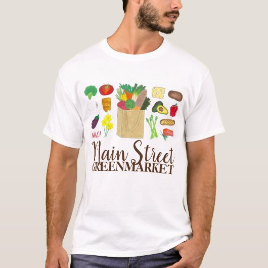 Groentenboer- en tuinbouwproducten t-shirt (Voorkant)