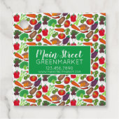 Groentenconserven van groenten en fruit bedankjes labels (Voorkant)