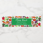 Groentenconserven van groenten en fruit waterfles etiket (Enkel label)