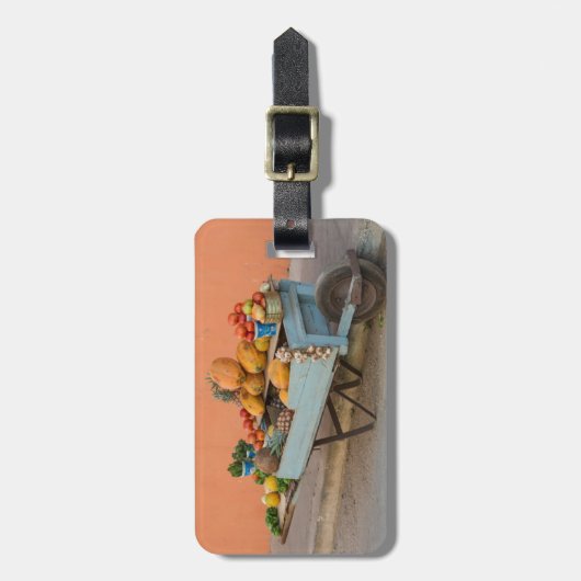 Groentenkar, Cuba Bagagelabel (Voorkant verticaal)