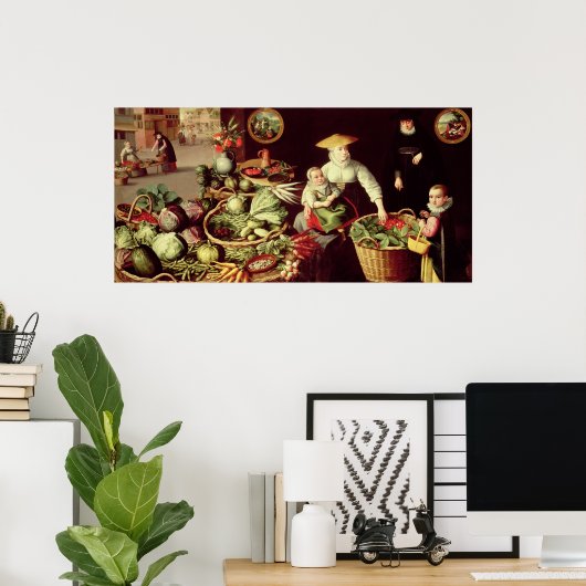 Groentenmarkt Poster (Thuiskantoor)
