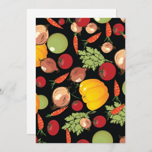 Groentenpatroon Kaart (Voorkant / Achterkant)