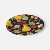Groentenpatroon Papieren Bordje (Gekanteld)