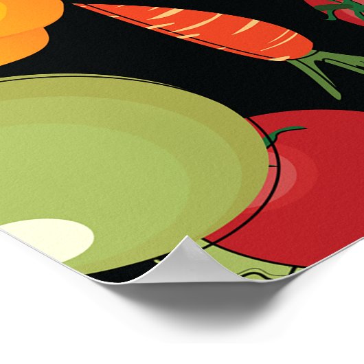 Groentenpatroon Poster (Hoek)