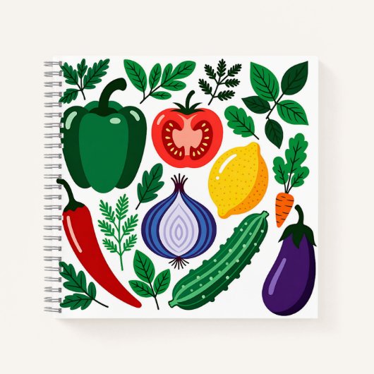 Groentepatroon Notitieboek (Voorkant)
