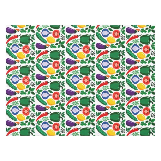Groentepatroon Tafelkleed (Voorkant (Horizontaal))
