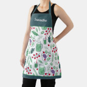 Groentesaladpatroon met naam groen schort (Insitu)