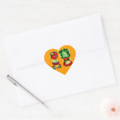  groentesaus hart sticker (Envelop)