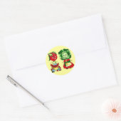 groentesaus ronde sticker (Envelop)