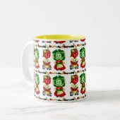  groentesaus tweekleurige koffiemok (Voorkant links)