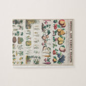 Groenteschool en familiekaart legpuzzel (Horizontaal)