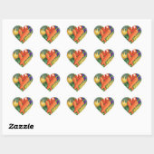 groenteslijmen hart sticker (Vel)