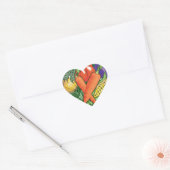 groenteslijmen hart sticker (Envelop)