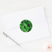 Groentevoeding Groene sla Ronde Sticker (Envelop)