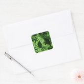 Groentevoeding Groene sla Vierkante Sticker (Envelop)