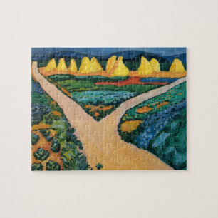Groentewelden door August Macke, Vintage Fine Art Legpuzzel