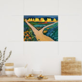 Groentewelden van August Macke, Vintage Fine Art Poster (Keuken)