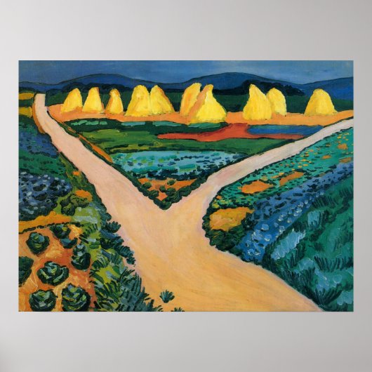 Groentewelden van August Macke, Vintage Fine Art Poster (Voorkant)