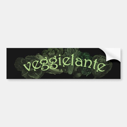 Groentewraak Bumpersticker (Voorkant)