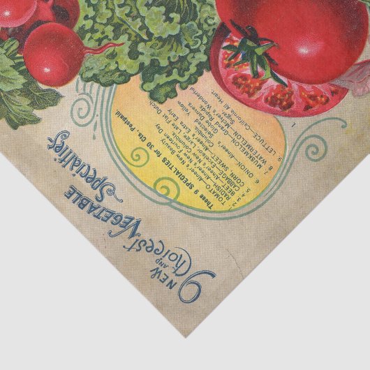  groentezaadcatalogus tissuepapier (Detail)