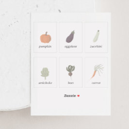 Groentezaadpakket 2x3 inch labelset sticker