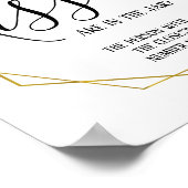 Groenvoorziening goud hoeveel kussen bruidsfeest b poster (Hoek)