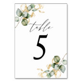 Groenvoorziening tafel nummer 5 kaart (Achterkant)