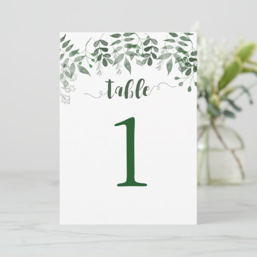 Groenvoorziening Tafel Nummer 5x7 Kaart (Staand voorkant)