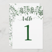 Groenvoorziening Tafel Nummer 5x7 Kaart (Voorkant / Achterkant)