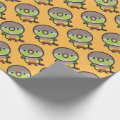 Groenwangparkiet / Ananas Cadeaupapier (Hoek)