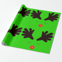 groenwikkelpapier van Rudolph Cadeaupapier