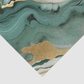 Groenwitte marmeren decoupage tissuepapier (Detail)