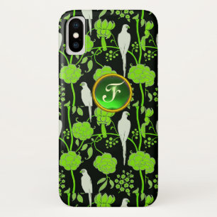 GROENZWARTE ZWART, PARROTS GEMSTONE MONOGRAM Case-Mate iPhone CASE