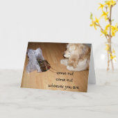 GROEP 40E - LOBSTER/DOGGIE KAART (Gele Bloem)