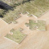 Groep Afrikaanse olifanten voor de waterstok Legpuzzel (Zijkant)