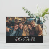 Groep Afstuderen Celebration 1 Pic Meerdere namen Kaart (Staand voorkant)