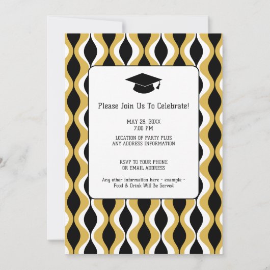 Groep Afstuderen Celebration - Triple Graduates Kaart (Achterkant)