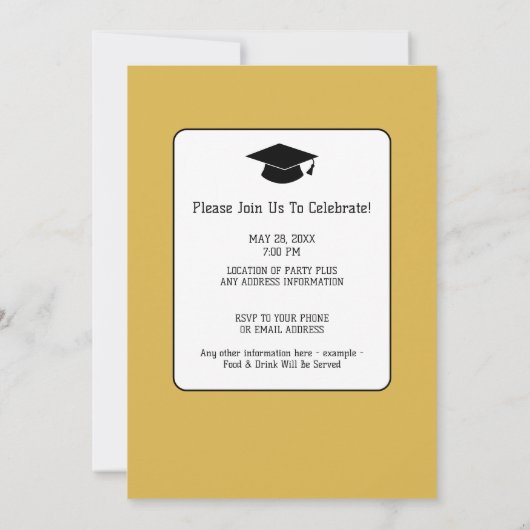 Groep Afstuderen Celebration - Triple Graduates Kaart (Achterkant)