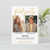 Groep Afstuderen Celebration - Twin 2 Afgestudeerd Kaart (Staand voorkant)