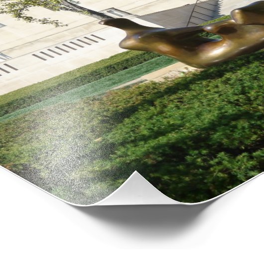 Groep beeldhouwwerken in Kansas City Foto Afdruk (Hoek)