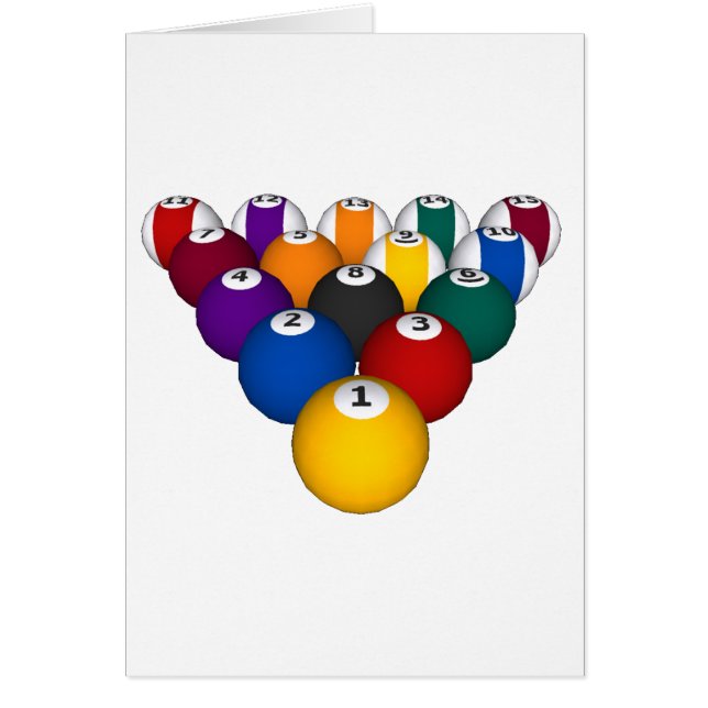 Groep: Billiard Balls: Biljarten: (Voorkant)