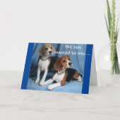 " GROEP BIRTHDAY - BEAGLE WIST VOOR U! KAART (Voorkant)