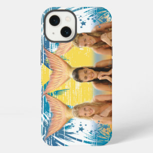 Groep Blauwe Palmboom Grafisch iPhone 13 Hoesje