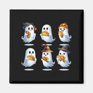 Groep Boo Geesten Eten Taco's Halloween Food Lover Magneet
