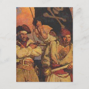 Groep Buccanneers Briefkaart