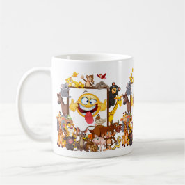Groep Cartoon Dieren leuk Koffiemok