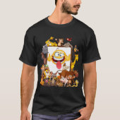 Groep Cartoon Dieren leuk T-shirt (Voorkant)