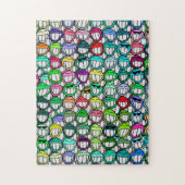 GROEP COOLE GLIMLACHENDE GEZICHTEN LEGPUZZEL (Verticaal)