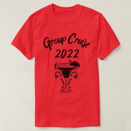 Groep cruise 2022 Cruising Familie Trip565 T-shirt (Design voorkant)